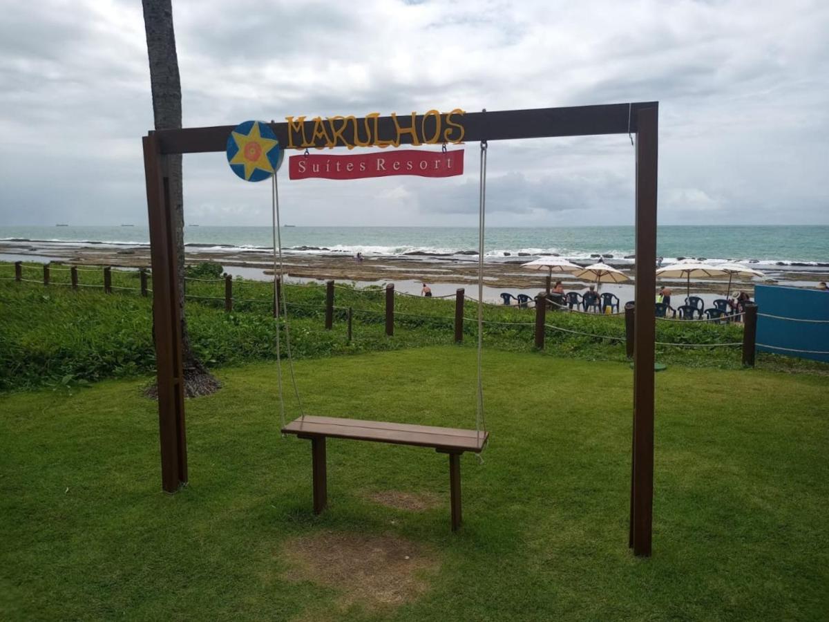 Estudio Marulhos, Varanda Com Vista De Mar E Parque Aquatico, A Beira-Mar Mar De Muro Alto, Com Wi-Fi, Restaurante, Estacionamento E A 10' De Pôrto das Galinhas エクステリア 写真